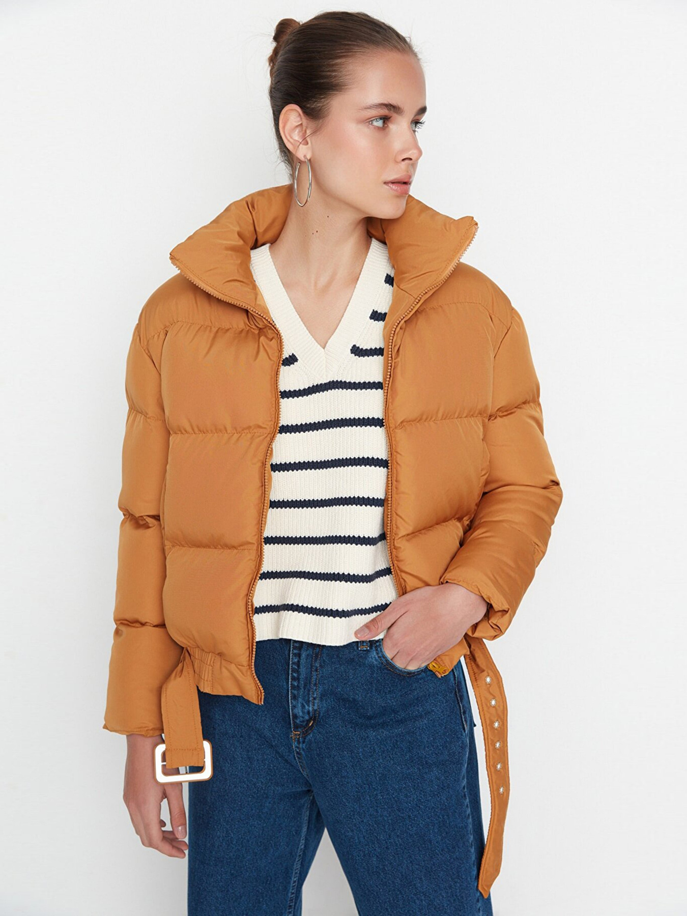 Зимова куртка Trendyol модель TWOAW23MO00095/Kahverengi Фото