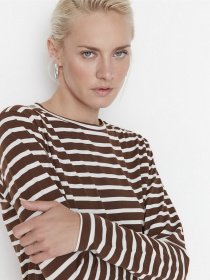 Лонгслив Trendyol модель TWOAW23TS00002/Kahverengi Фото