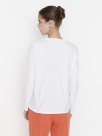 Лонгслив Trendyol модель TWOAW23TS00021/Beyaz Фото