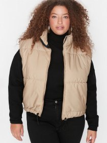 Жилет з утеплювачем Trendyol модель TBBAW23BH00004/Bej Фото