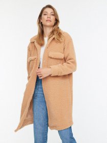 Пальто Trendyol модель TCTAW23MO00016/Camel Фото