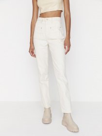 Зауженные джинсы Trendyol модель TWOAW22JE0446/Ekru Фото