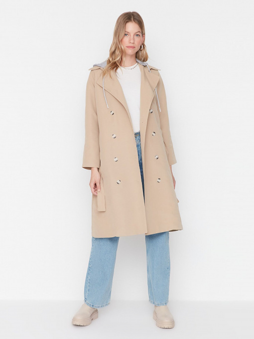 Тренч Trendyol модель TWOAW23TR00017/Bej Фото