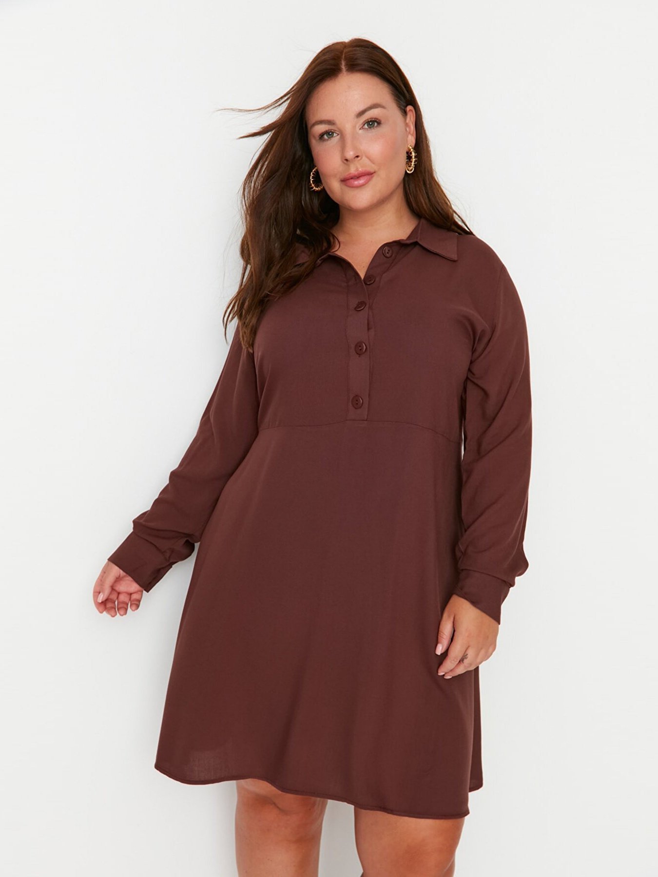 Сукня міні Trendyol модель TBBAW23AH00140/Kahverengi Фото