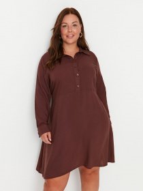 Сукня міні Trendyol модель TBBAW23AH00140/Kahverengi Фото