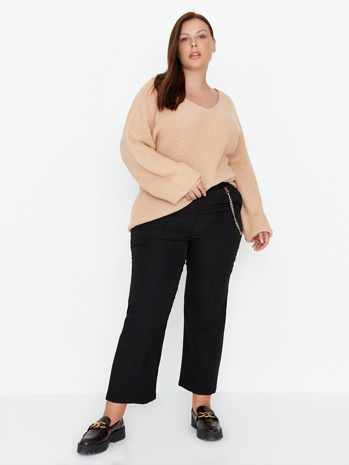 Класичні штани Trendyol модель TBBAW23AR00034/Siyah Фото