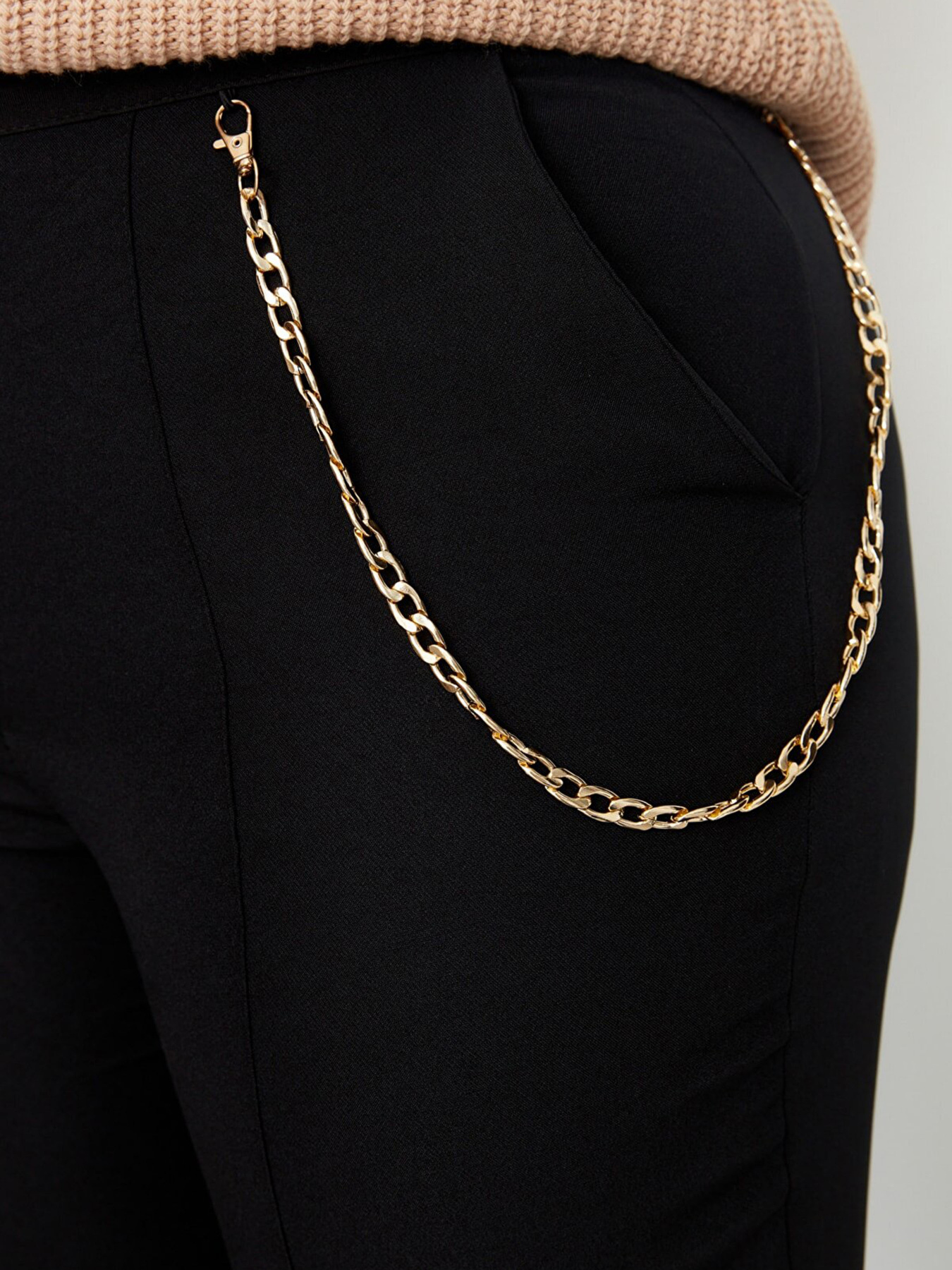 Класичні штани Trendyol модель TBBAW23AR00034/Siyah Фото