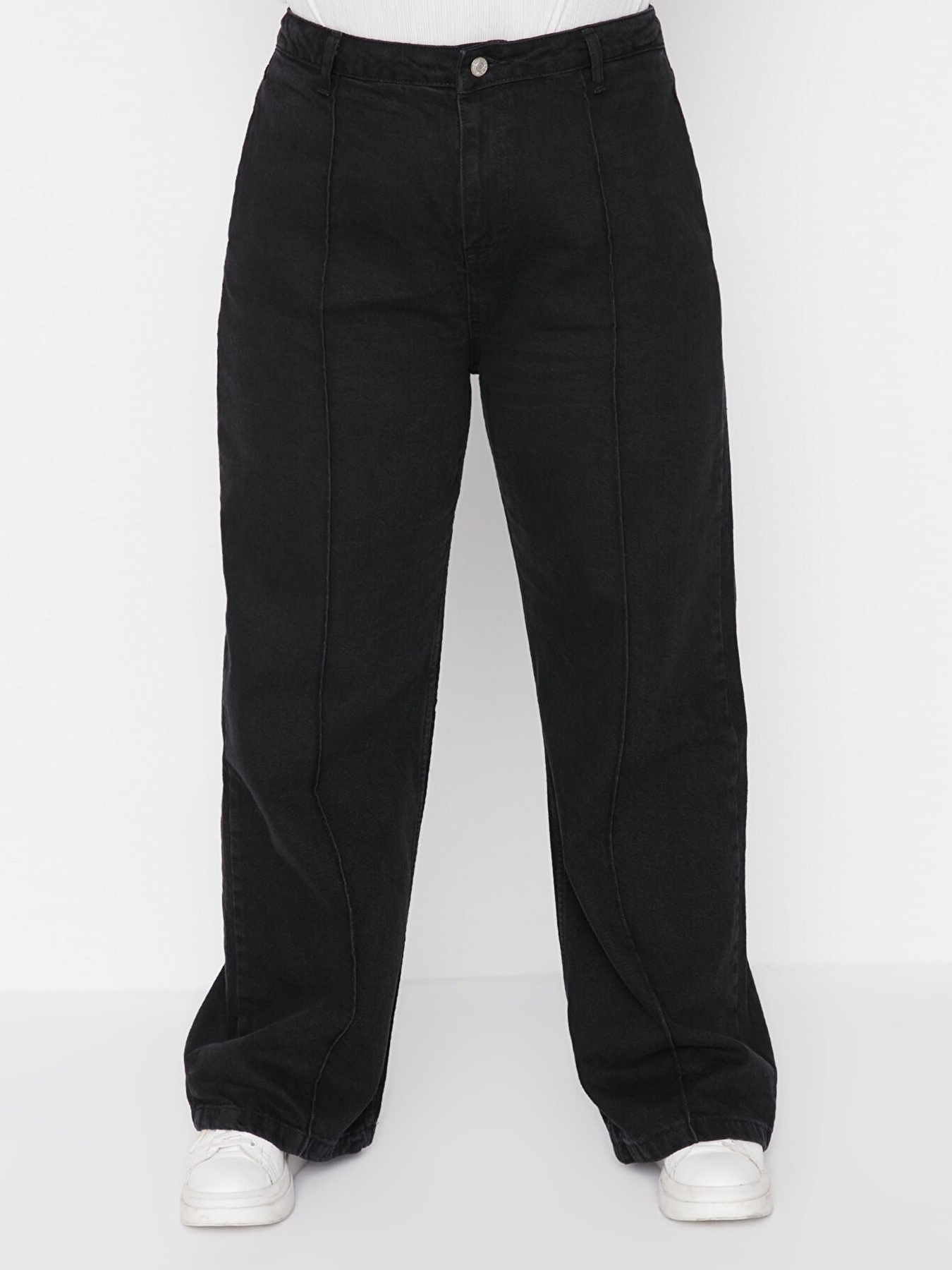 Широкие джинсы Trendyol модель TBBAW23CJ00013/Antrasit Фото