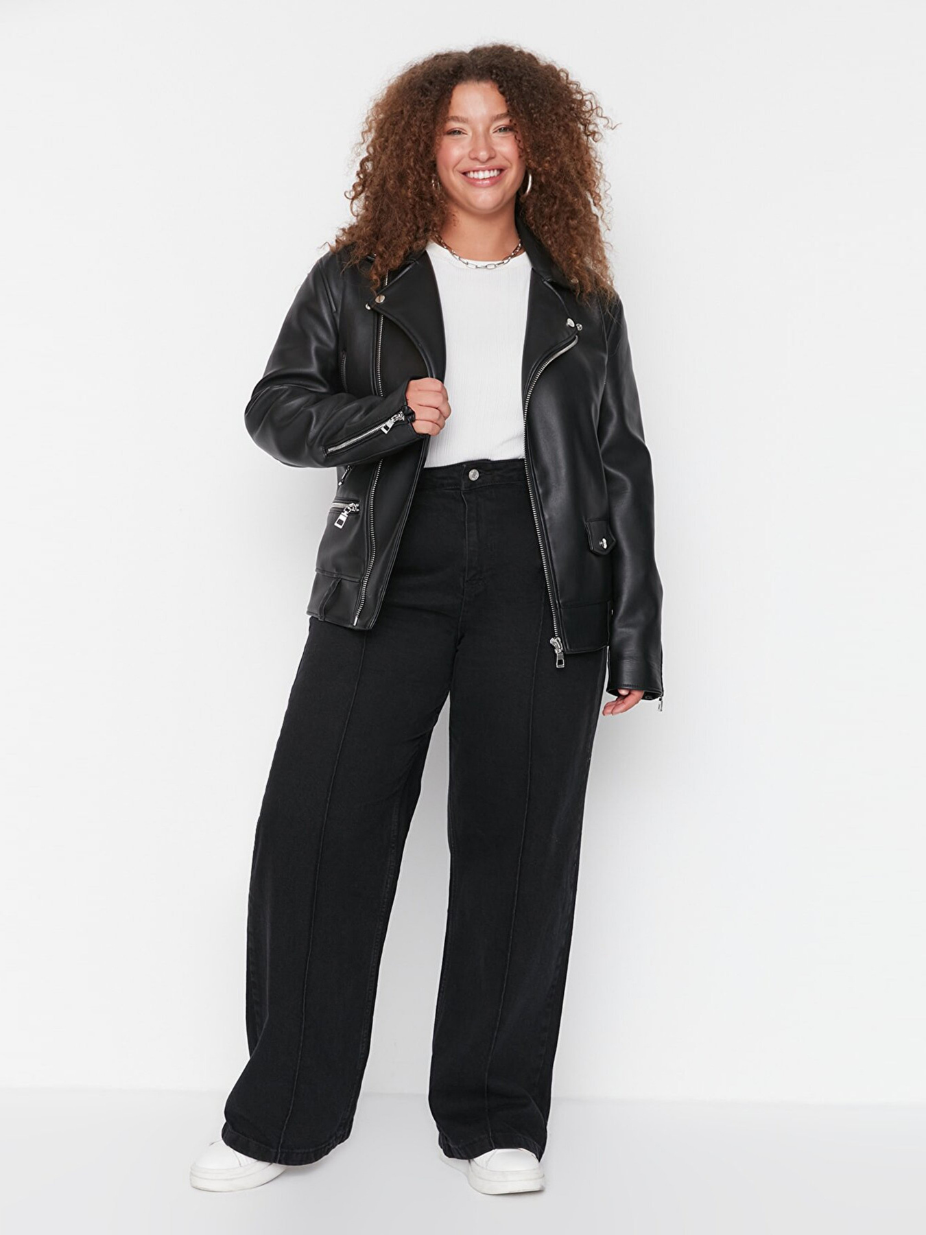 Широкие джинсы Trendyol модель TBBAW23CJ00013/Antrasit Фото