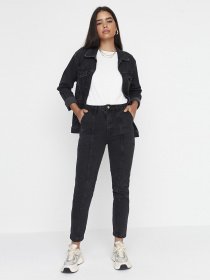 Зауженные джинсы Trendyol модель TCTAW23JE00003/Antrasit Фото