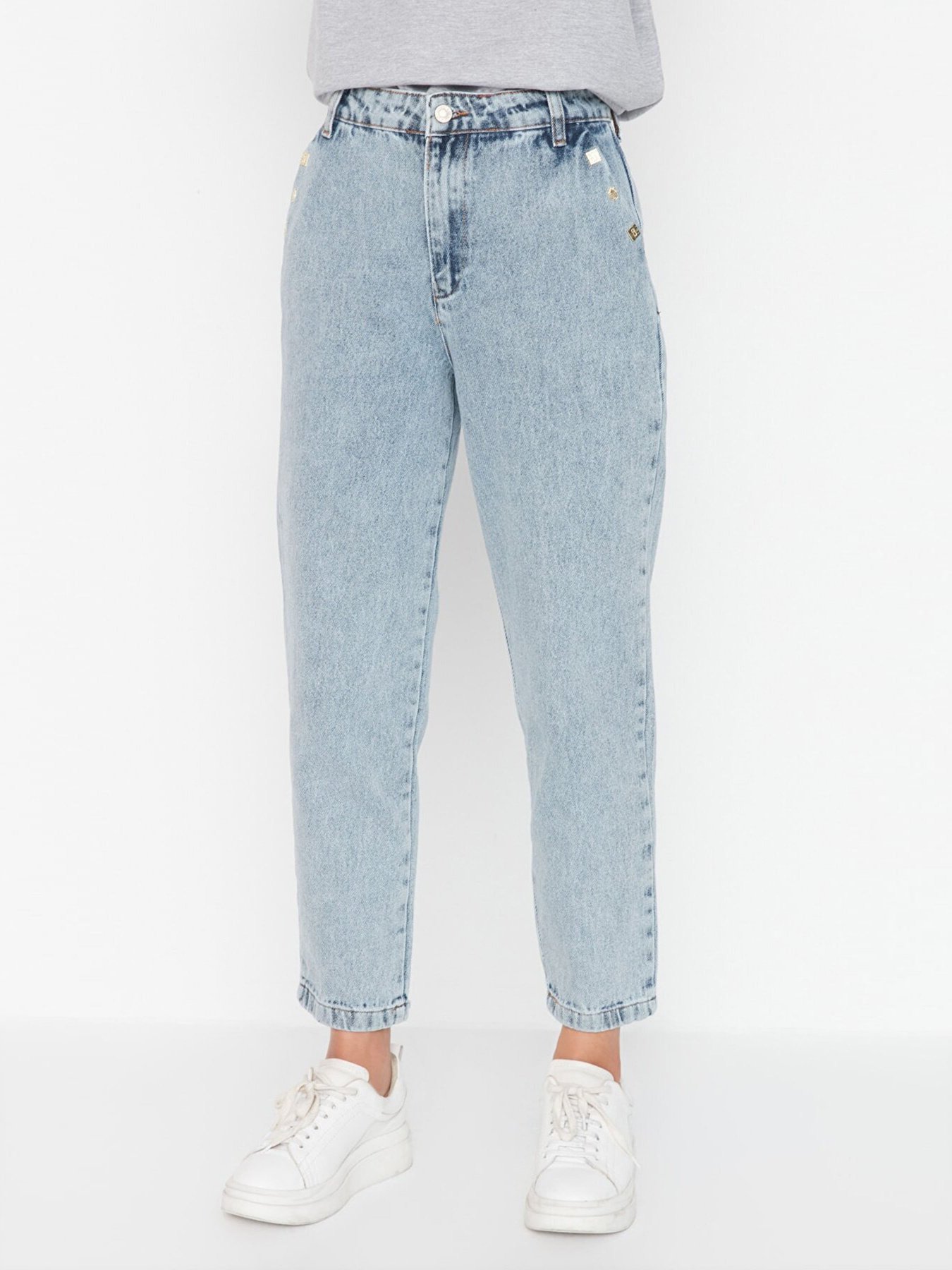 Прямые джинсы Trendyol модель TCTAW23JE00058/Mavi Фото