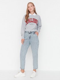 Прямые джинсы Trendyol модель TCTAW23JE00058/Mavi Фото