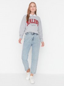 Прямые джинсы Trendyol модель TCTAW23JE00058/Mavi Прямые джинсы Trendyol модель TCTAW23JE00058/Mavi Фото