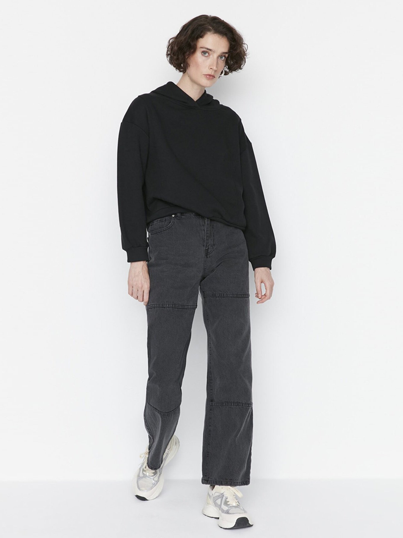 Прямі джинси Trendyol модель TCTAW23JE00063/Antrasit Фото