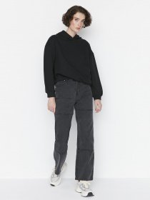 Прямі джинси Trendyol модель TCTAW23JE00063/Antrasit Фото