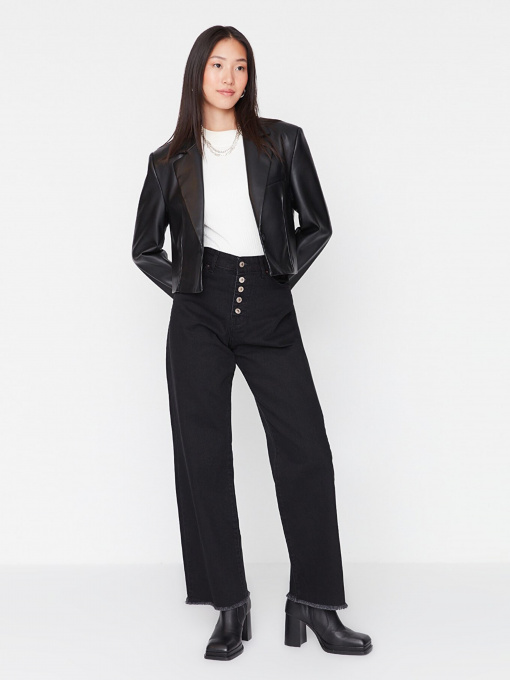 Прямі джинси Trendyol модель TCTAW23JE00073/Siyah Фото