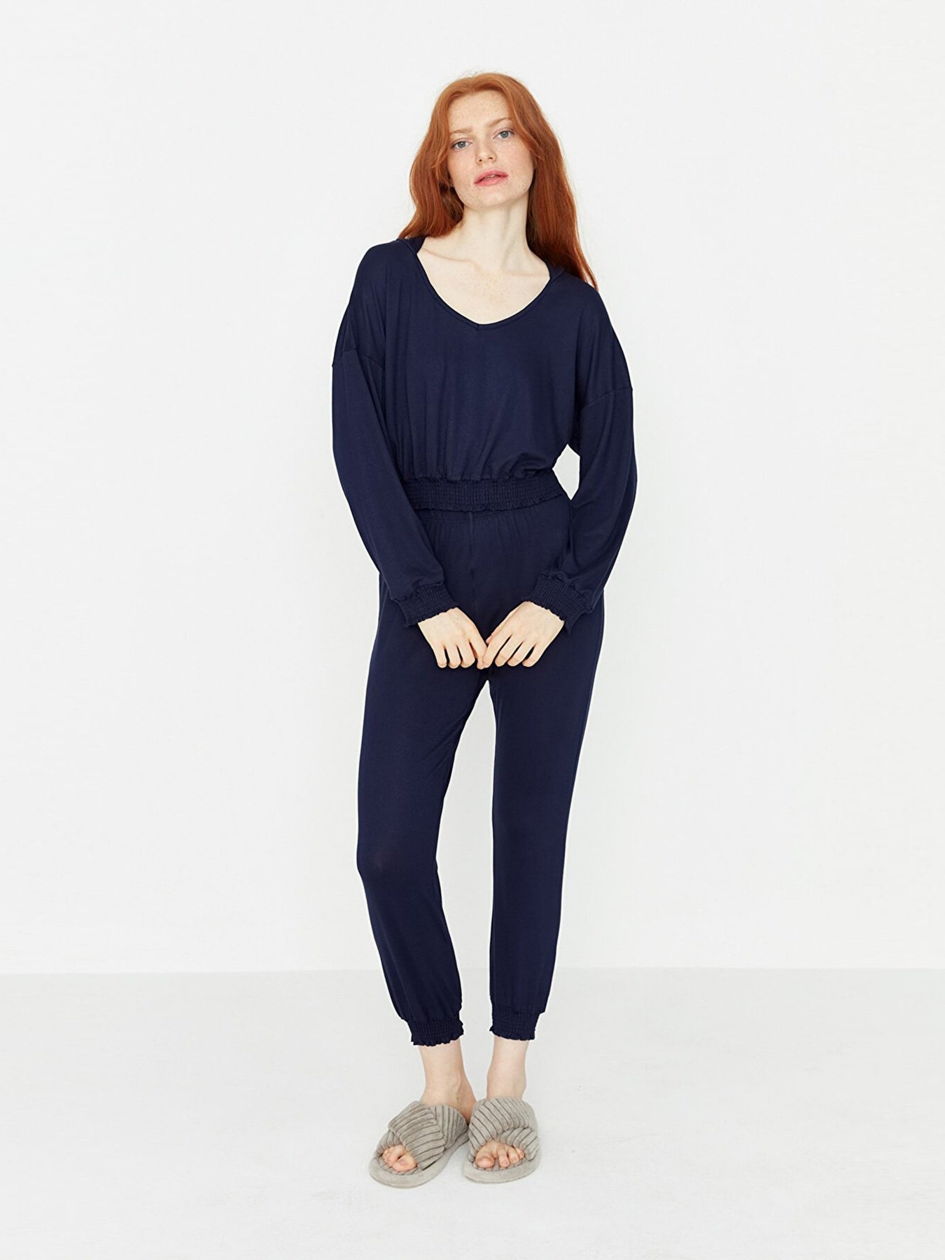 Пижама Trendyol модель THMAW23PT00024/Lacivert Фото