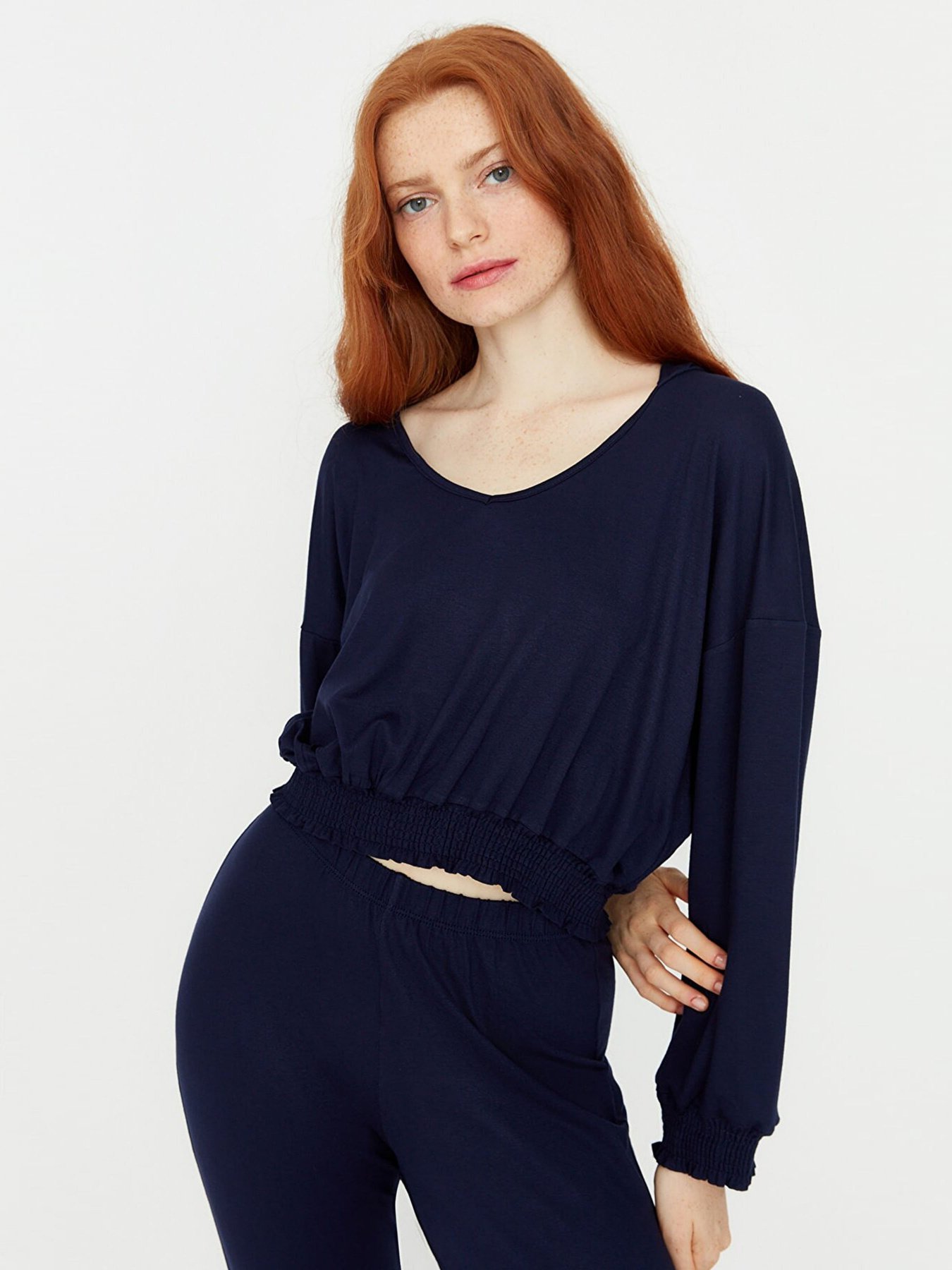 Пижама Trendyol модель THMAW23PT00024/Lacivert Фото