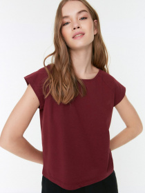 Футболка Trendyol модель THMSS22TS2320/Bordo Фото