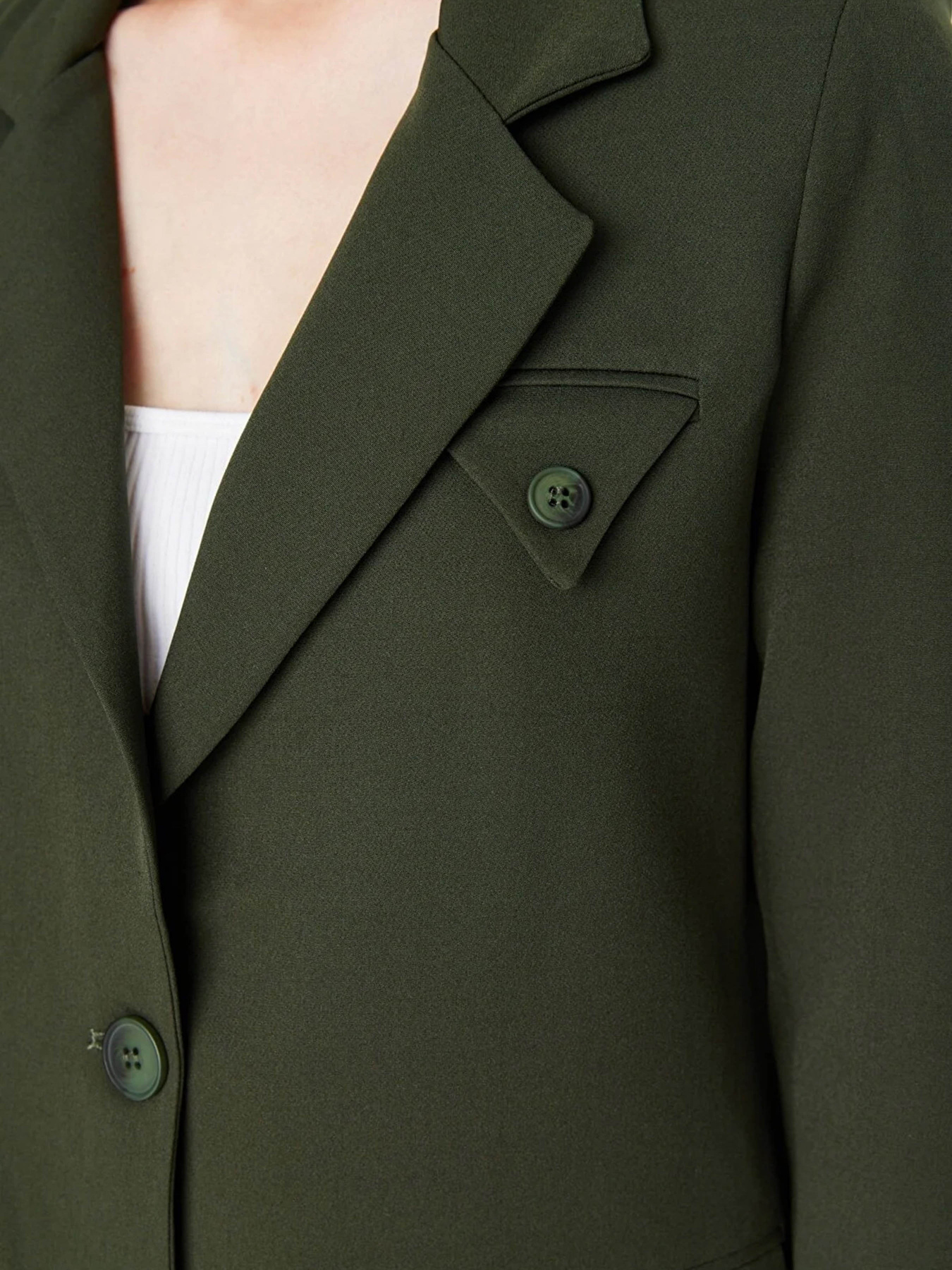 Блейзер Trendyol модель TWOAW23BC00046/Haki Фото