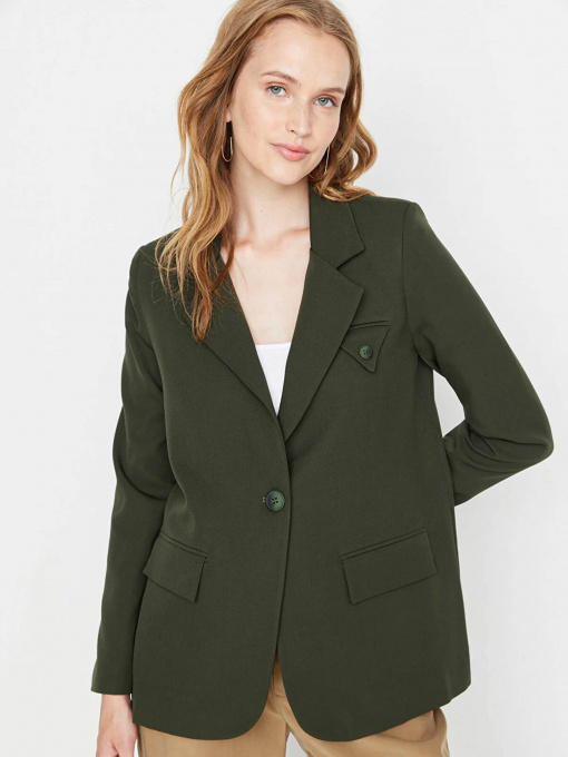 Блейзер Trendyol модель TWOAW23BC00046/Haki Фото