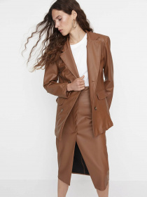 Блейзер Trendyol модель TWOAW23BC00051/Kahverengi Фото