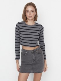 Лонгслив Trendyol модель TWOAW23BZ00548/Gri Фото