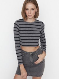 Лонгслив Trendyol модель TWOAW23BZ00548/Gri Фото