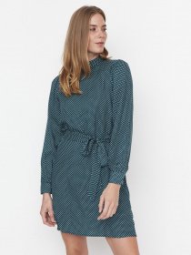 Платье мини Trendyol модель TWOAW23EL01007/Petrol Фото