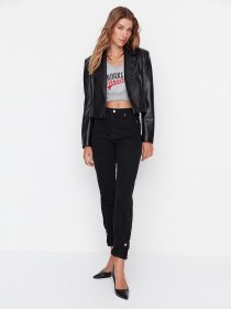 Зауженные джинсы Trendyol модель TWOAW23JE00025/Siyah Фото