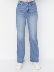 Расклешенные джинсы Trendyol модель TWOAW23JE00043/Acik Mavi Фото
