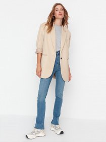 Прямі джинси Trendyol модель TWOAW23JE00106/Mavi Фото