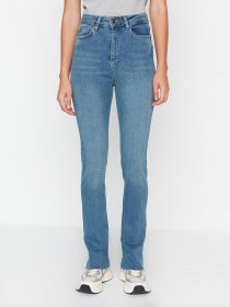 Прямі джинси Trendyol модель TWOAW23JE00106/Mavi Фото
