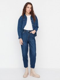 Джинсы мом Trendyol модель TWOAW23JE00125/Mavi Фото