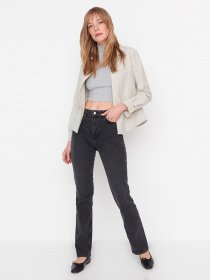 Зауженные джинсы Trendyol модель TWOAW23JE00353/Siyah Фото