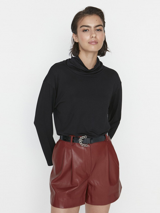 Лонгслив Trendyol модель TWOAW23TS00054/Siyah Фото