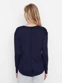 Лонгслив Trendyol модель TWOAW23TS00055/Lacivert Фото