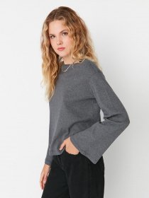 Лонгслив Trendyol модель TWOAW23TS00058/Antrasit Фото