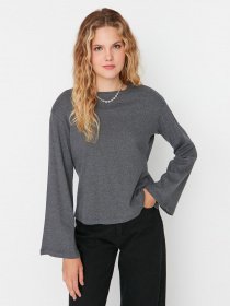 Лонгслив Trendyol модель TWOAW23TS00058/Antrasit Фото