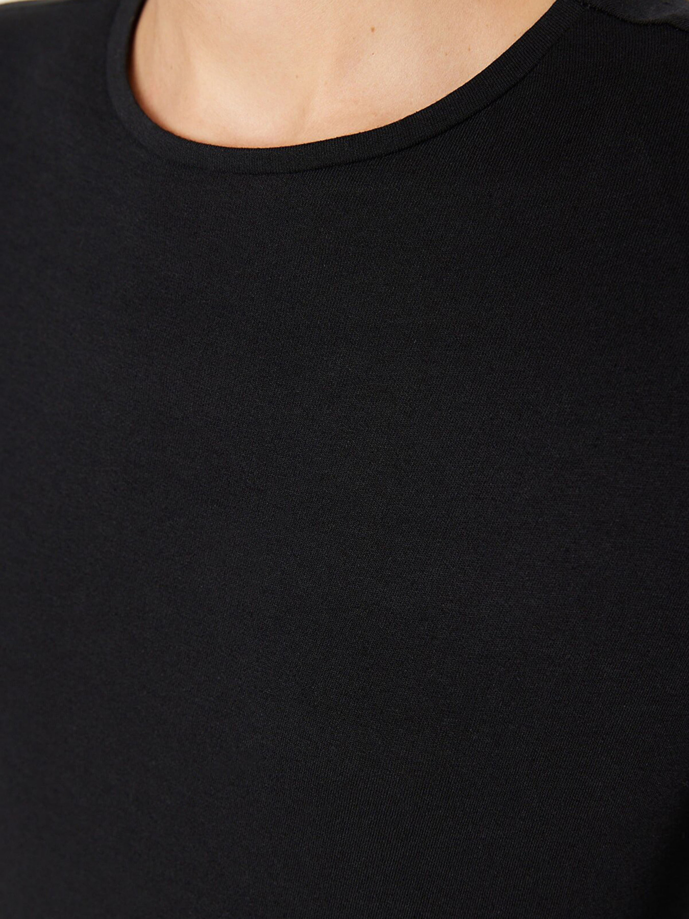 Лонгслив Trendyol модель TWOAW23TS00058/Siyah Фото