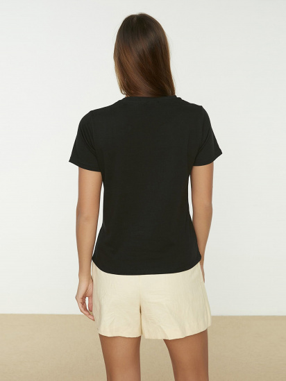 Футболка Trendyol модель TWOSS20TS0137/Siyah — фото - INTERTOP