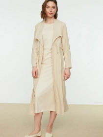 Платье макси Trendyol модель TCTSS21UK0034/Bej Фото