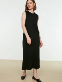 Платье макси Trendyol модель TCTSS21UK0034/Siyah Фото