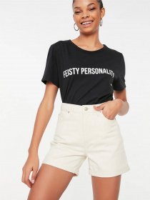 Джинсові шорти Trendyol модель TWOSS20SR0231/Ekru Фото