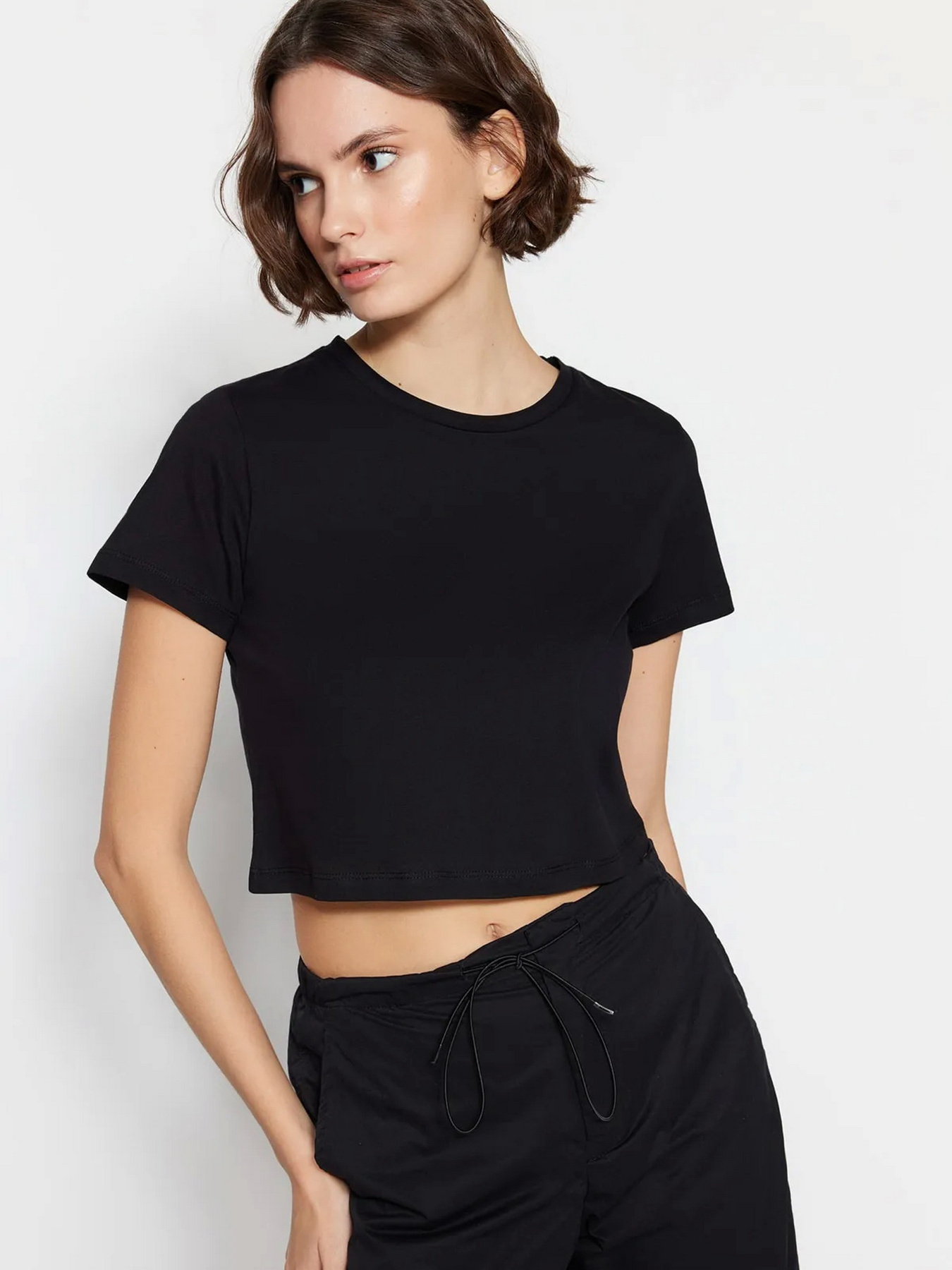 Набор футболок Trendyol модель TWOSS20TS1480/Siyah-Beyaz Фото