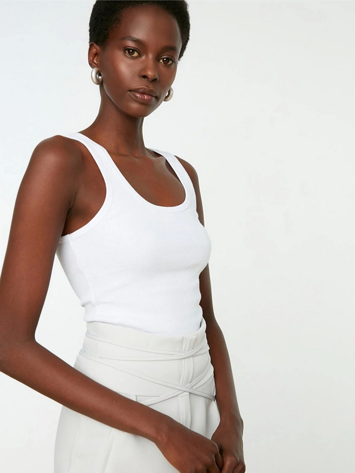 Майка Trendyol модель TWOSS22AL0042/Beyaz Фото