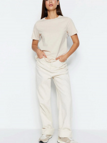 Футболка Trendyol модель TWOSS23TS00000/Acik Bej Футболка Trendyol модель TWOSS23TS00000/Acik Bej Фото