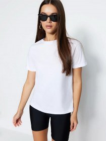 Футболка Trendyol модель TWOSS23TS00000/Beyaz Фото