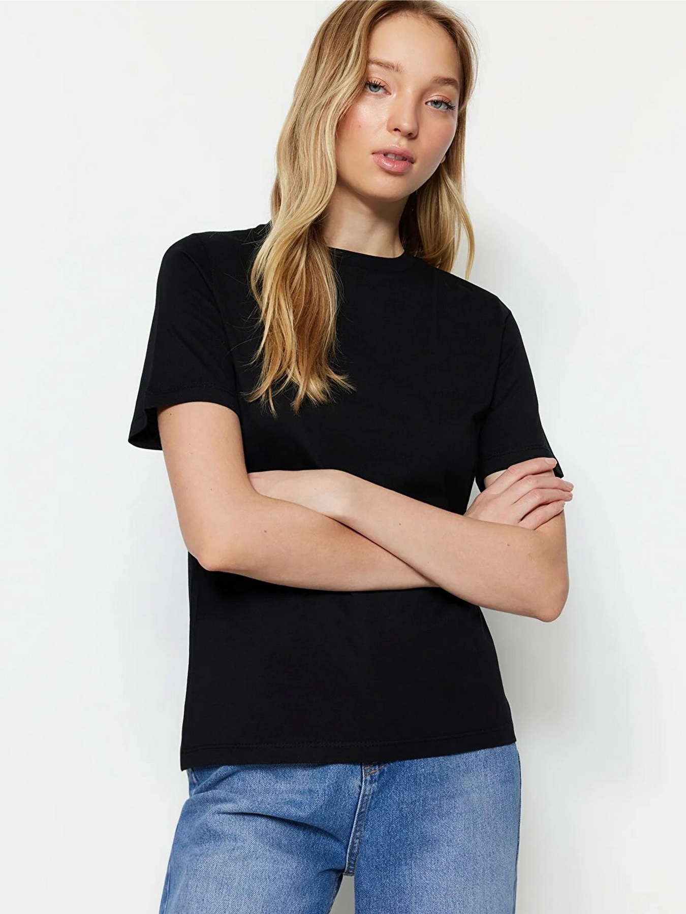 Футболка Trendyol модель TWOSS23TS00000/Siyah Фото