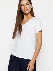 Футболка Trendyol модель TWOSS23TS00001/Beyaz Фото